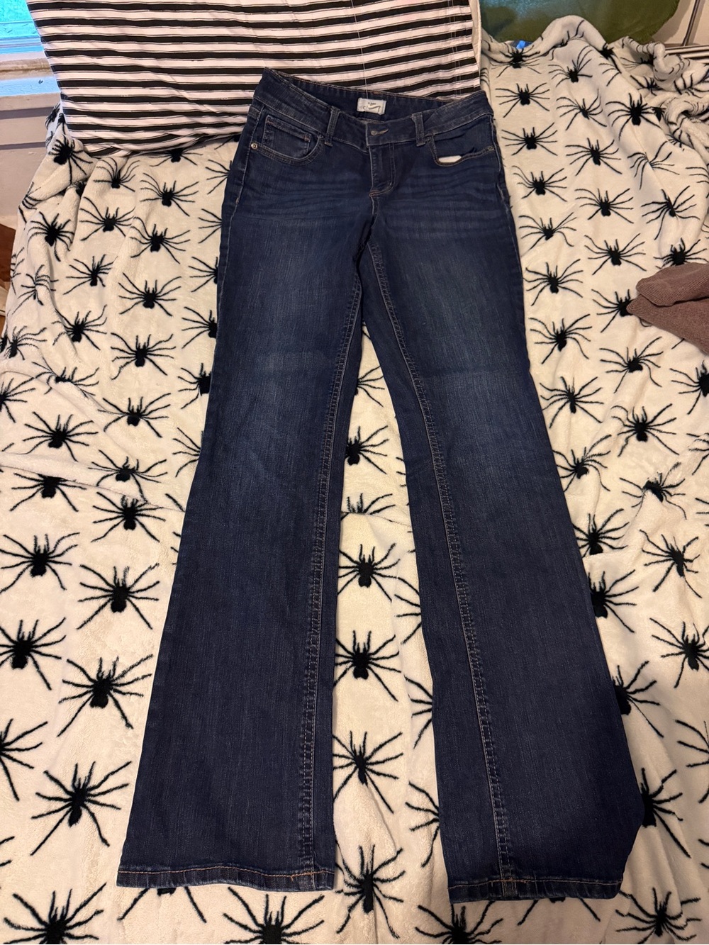 Maurices Dark Blue Flared Jeans